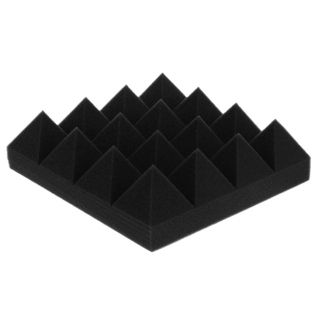 4 Pieces Soundproof Acoustic Foam Panel Sound Proof Board Black