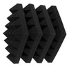 4 Pieces Soundproof Acoustic Foam Panel Sound Proof Board Black