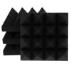 4 Pieces Soundproof Acoustic Foam Panel Sound Proof Board Black