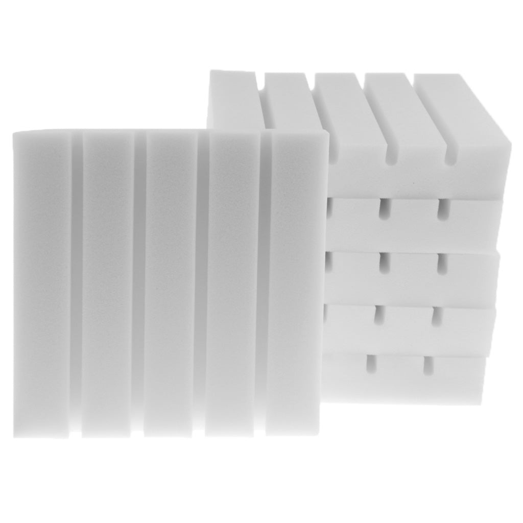 6 Pieces Sound Stop Acoustic Foam Panel Sound Proof Board White