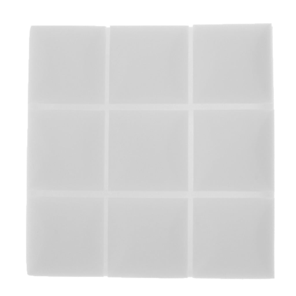 6pcs Acoustic Wedge Foam Sound Absorption Panels for Audio Equipment White