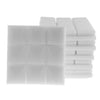 6pcs Acoustic Wedge Foam Sound Absorption Panels for Audio Equipment White