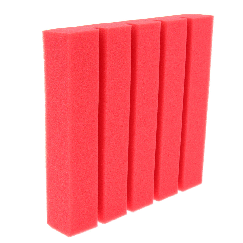 6 Pieces Sound Stop Acoustic Foam Panel Sound Proof Board Red