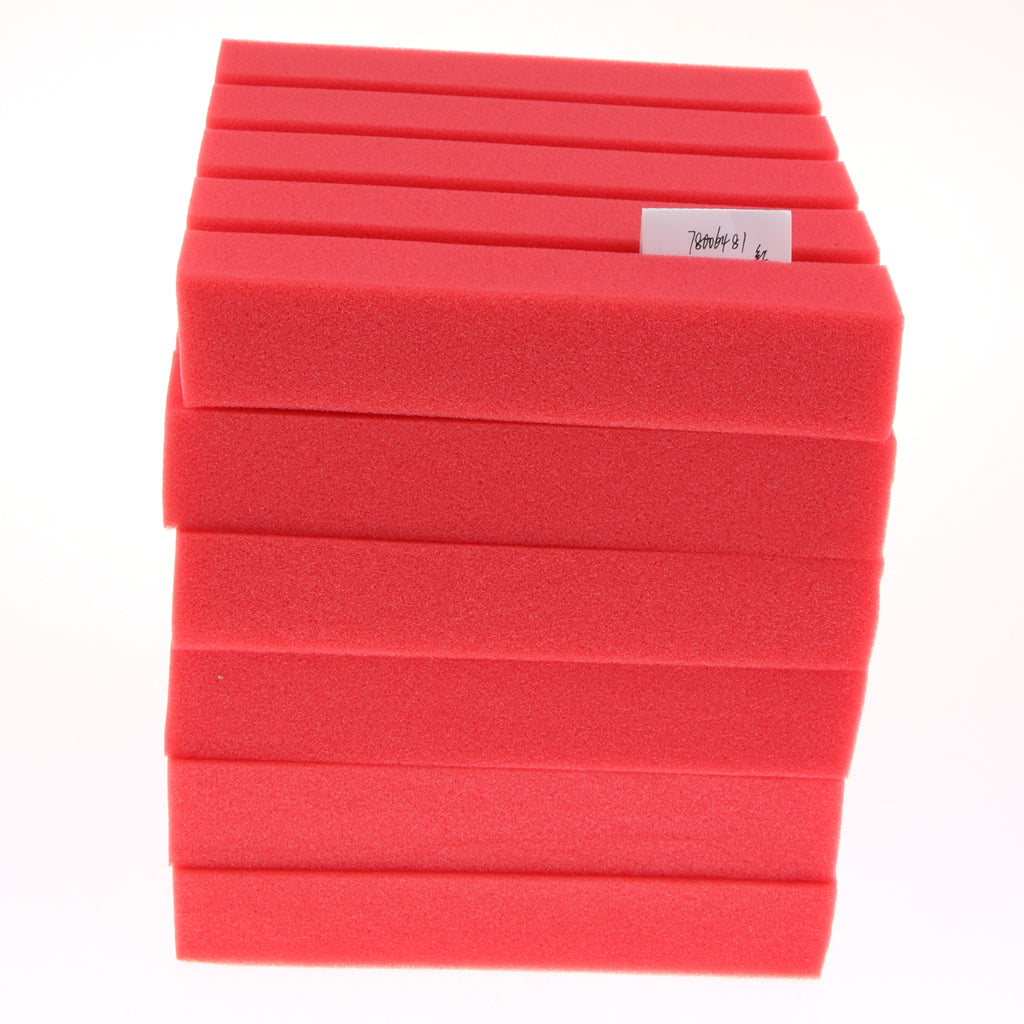 6 Pieces Sound Stop Acoustic Foam Panel Sound Proof Board Red