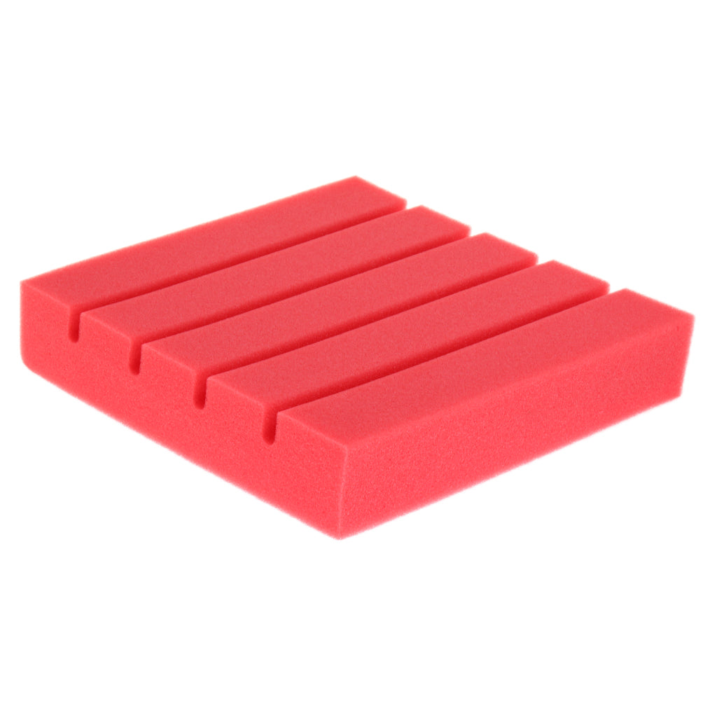 6 Pieces Sound Stop Acoustic Foam Panel Sound Proof Board Red