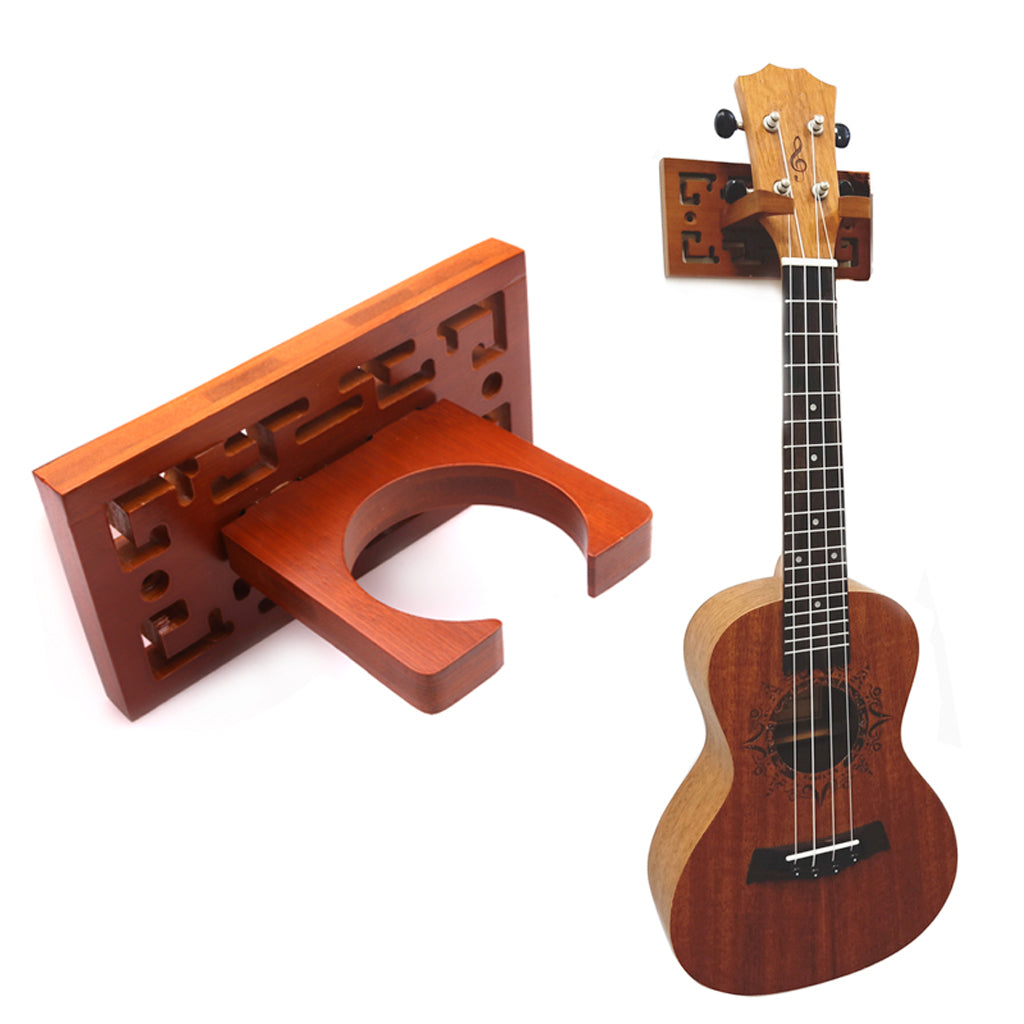 Wooden Ukulele Wall Hanger Mount Holder Hook Display for Ukulele Erhu