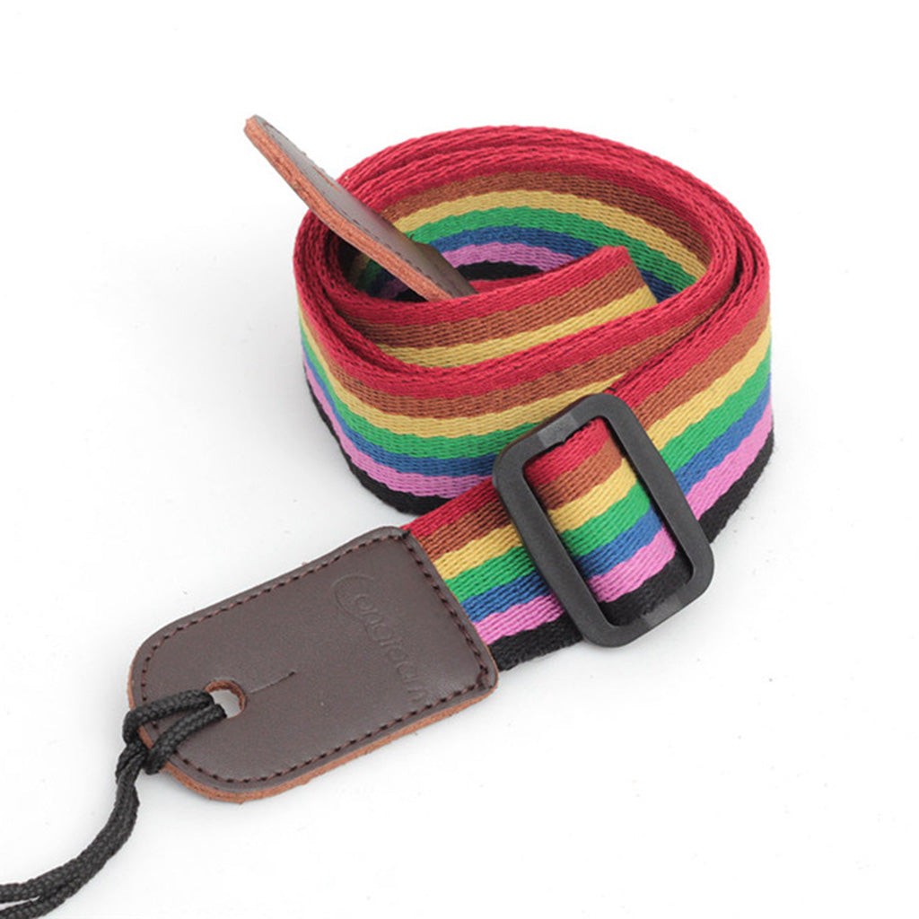 Ukulele Neck Belt Uke Strap Belt for Ukulele Guitar Accessories Rainbow