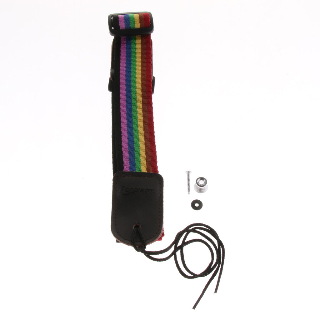 Ukulele Neck Belt Uke Strap Belt for Ukulele Guitar Accessories Rainbow