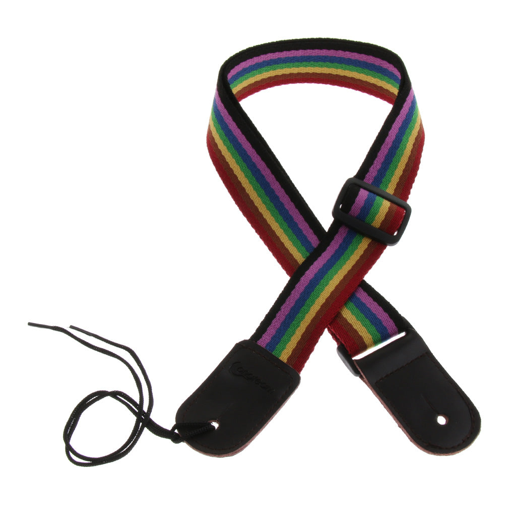 Ukulele Neck Belt Uke Strap Belt for Ukulele Guitar Accessories Rainbow