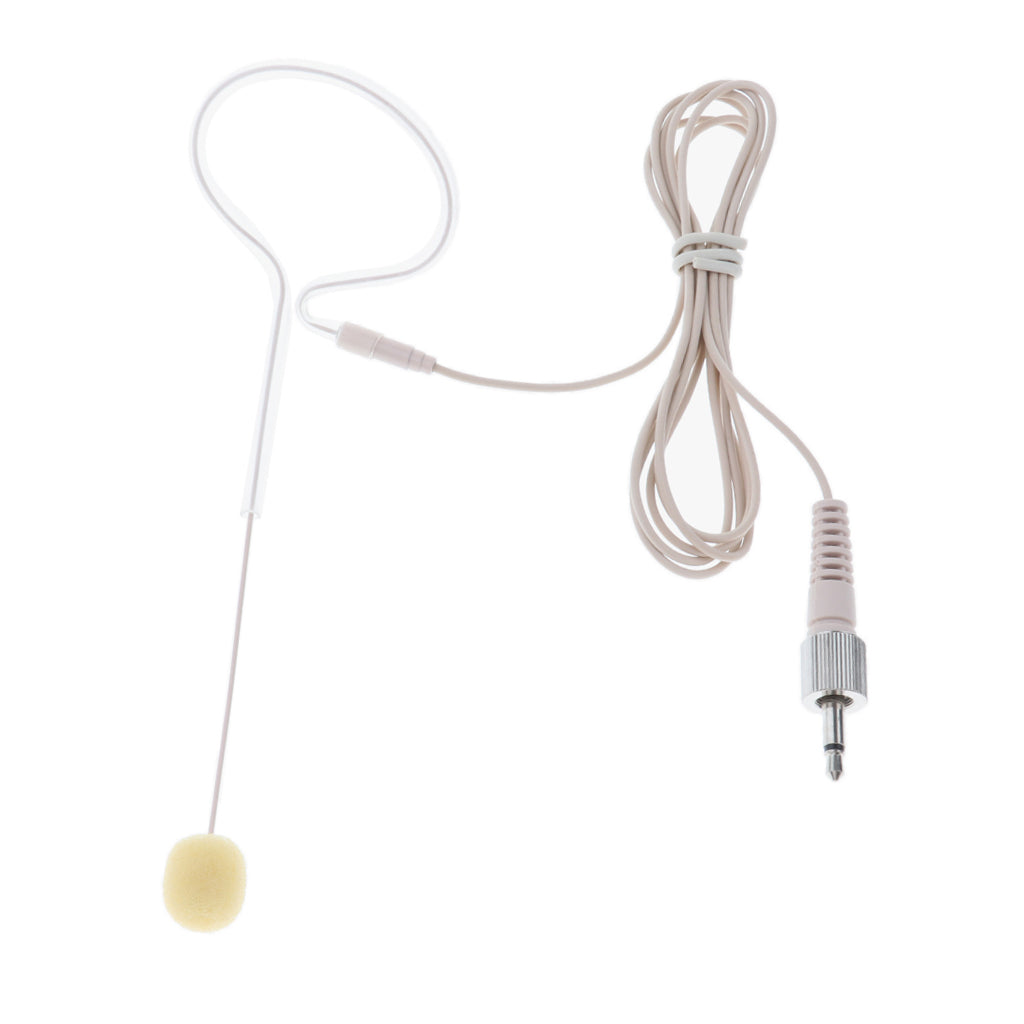 1 Piece Single Ear Hook Mono Microphone for Meeting Course 3.5mm Nut Plug