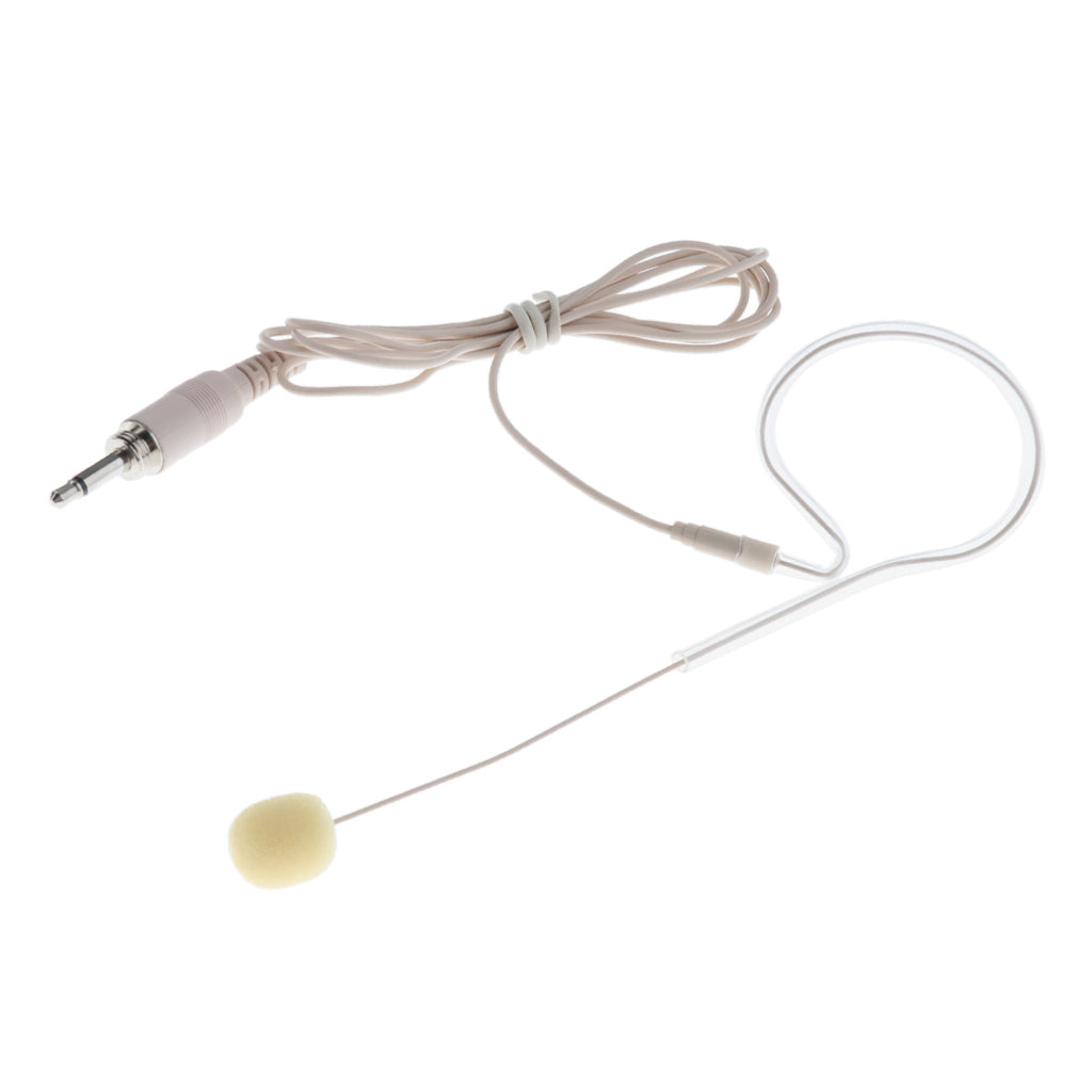 1 Piece Single Ear Hook Mono Microphone for Meeting Course 3.5mm Thread