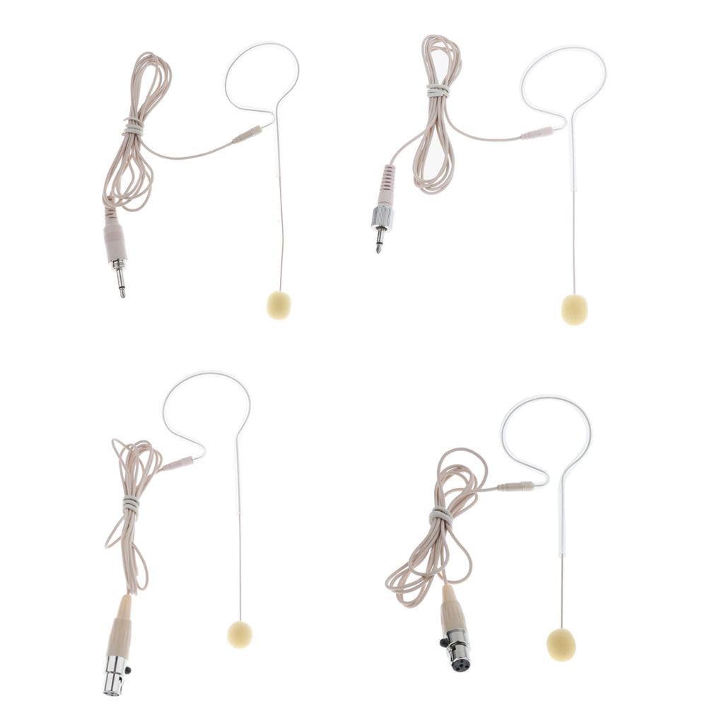 1 Piece Single Ear Hook Mono Microphone for Meeting Course 3.5mm Thread