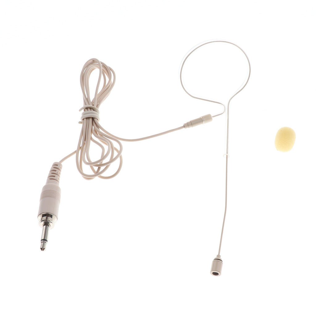 1 Piece Single Ear Hook Mono Microphone for Meeting Course 3.5mm Thread