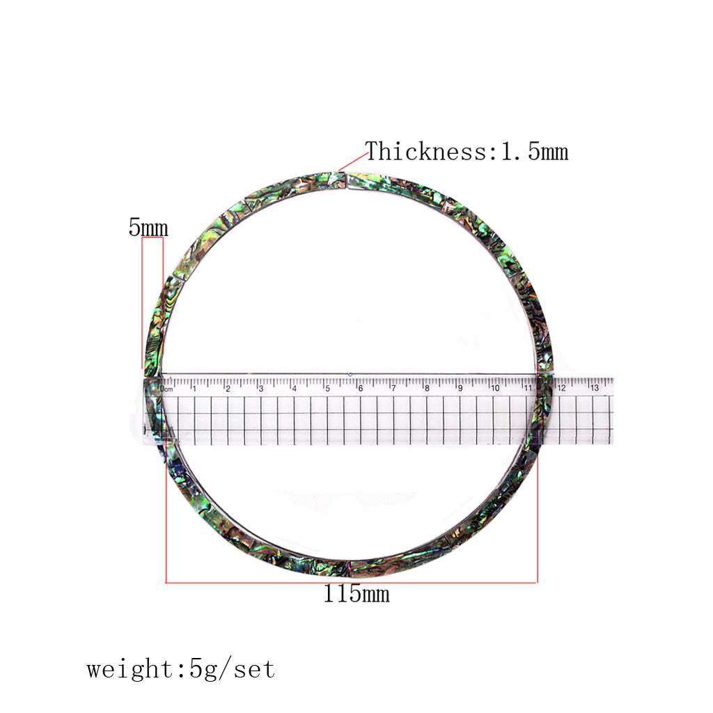 1 Set Guitar Sound Hole Rosette Inlay for Acoustic Folk Guitar 115x5x1.5mm