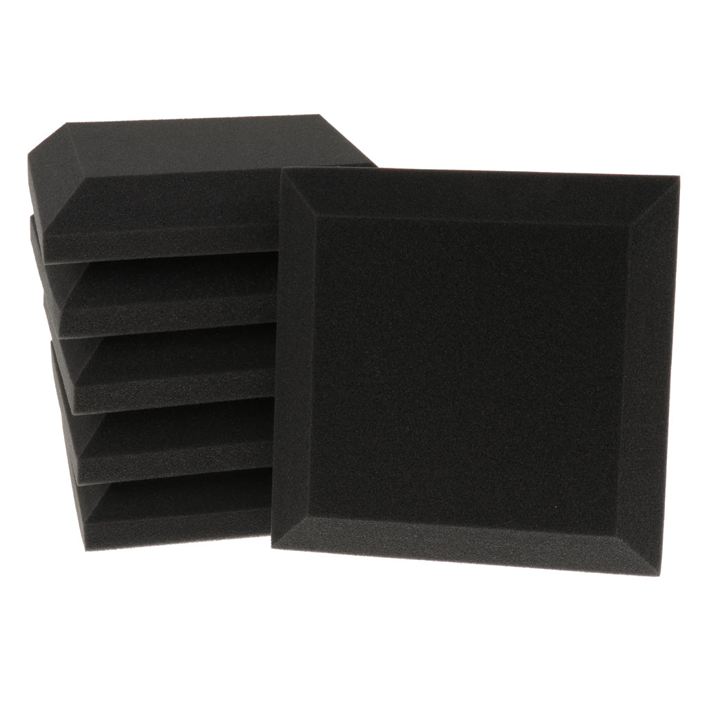 6 Pieces Soundproof Acoustic Wedge Foam Panel Sound-absorbing Board 5cm