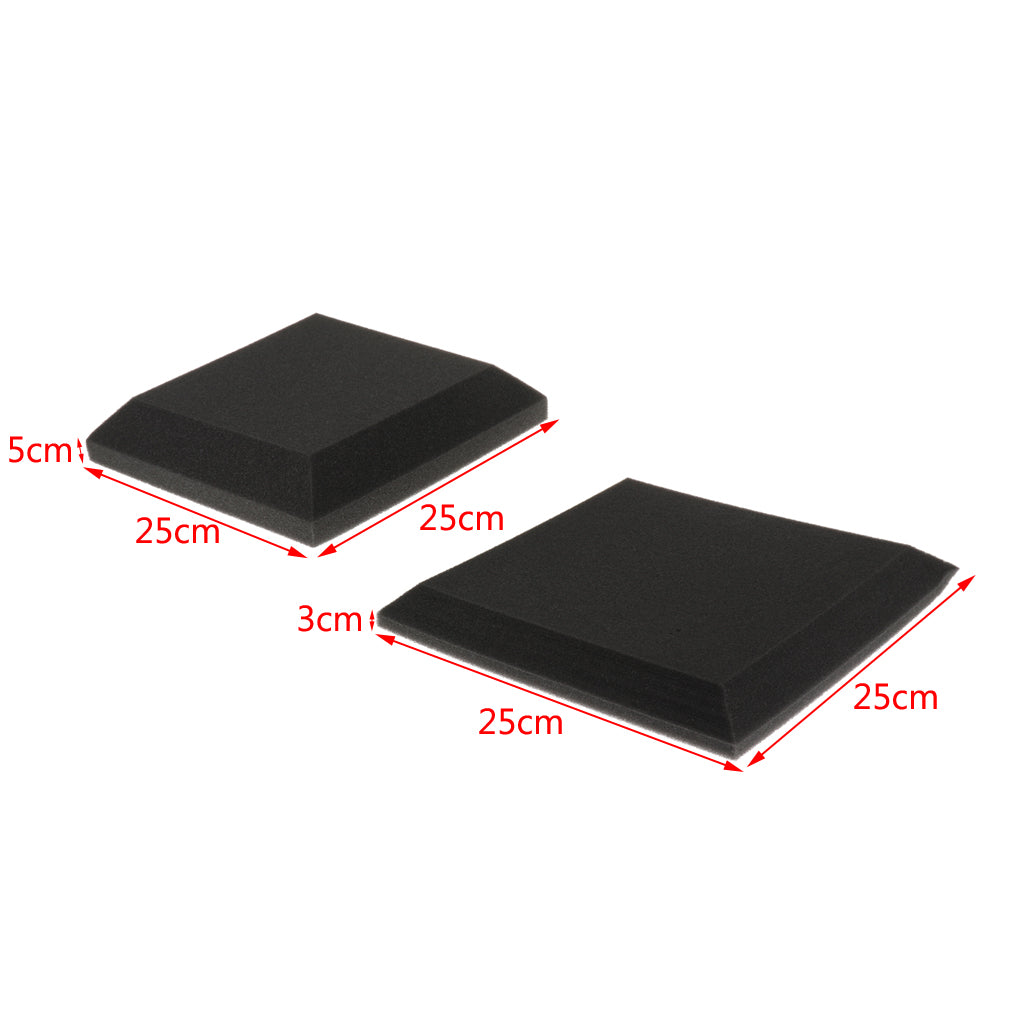 6 Pieces Soundproof Acoustic Wedge Foam Panel Sound-absorbing Board 5cm