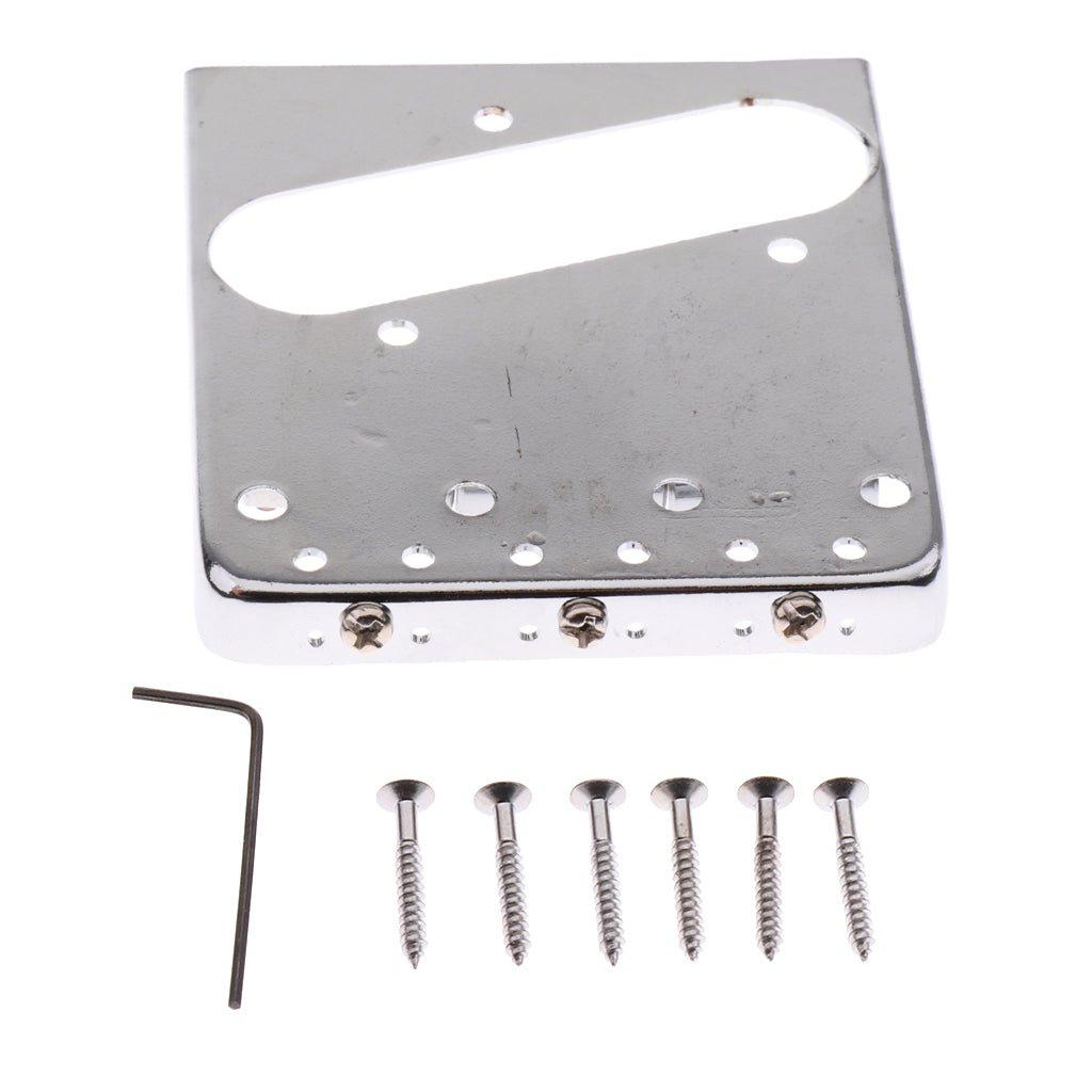 1 Set 6 String Guitar Bridge Plate for Tele Electric Guitar