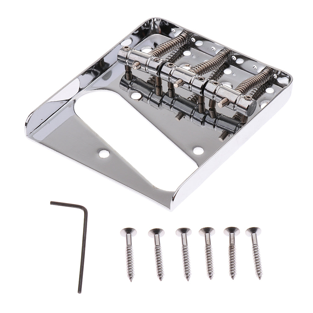 1 Set 6 String Guitar Bridge Plate for Tele Electric Guitar