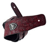 Durable PU Leather Strap Belt for Guitar Bass Burgundy