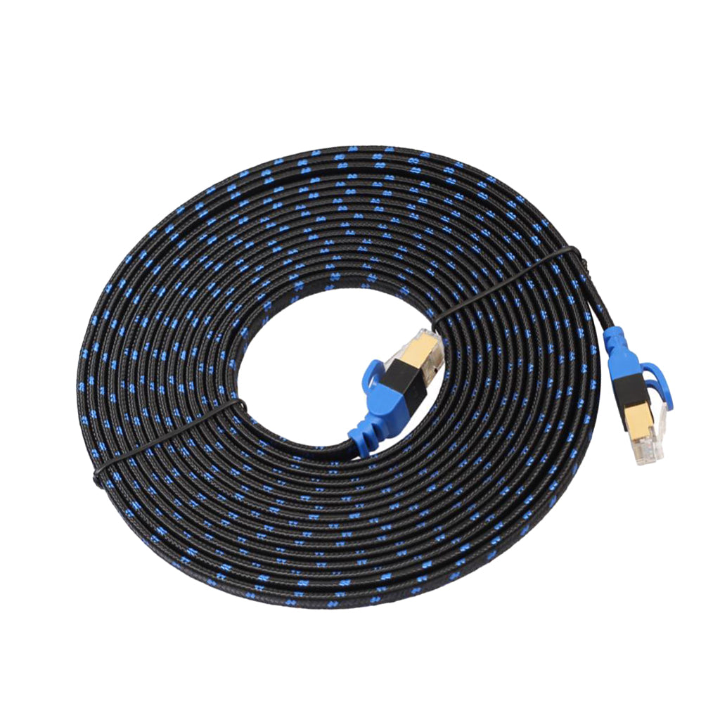 Cat7 Ethernet Cable Lan Network RJ45 Patch Cable Cord Braid NAS 10 Gbps 5m