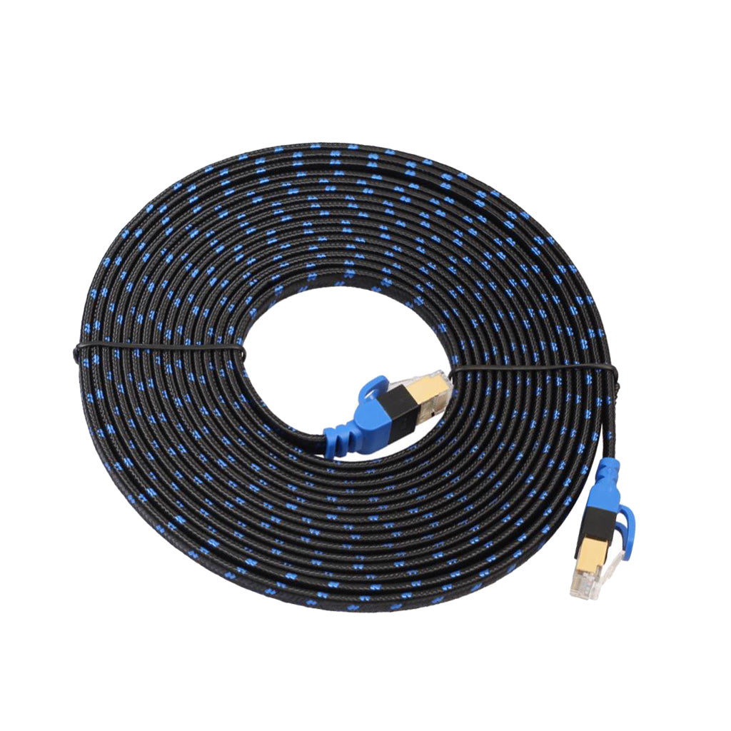 Cat7 Ethernet Cable Lan Network RJ45 Patch Cable Cord Braid NAS 10 Gbps 5m