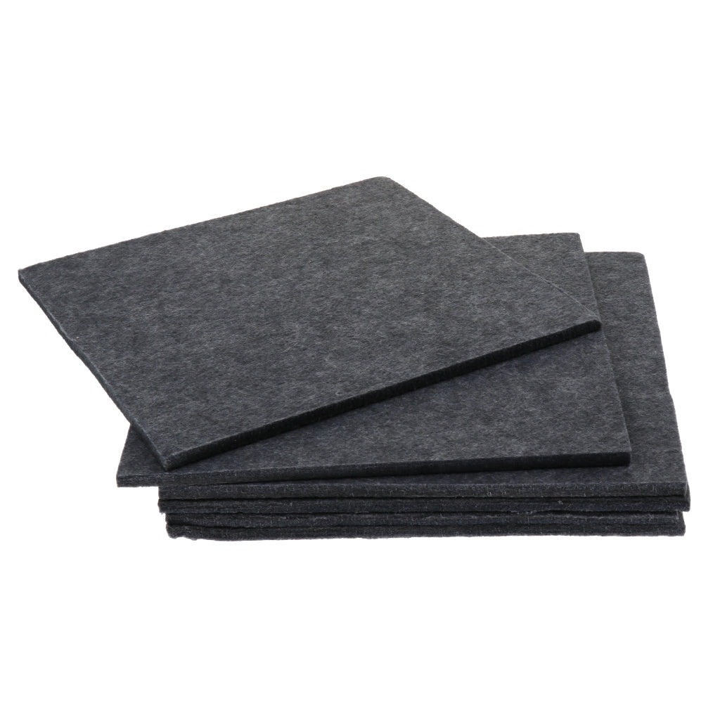 6pcs Acoustic Panel Sound Absorption Foam for Home Theater Studio Gray