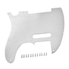 1ply Anti-scratch Pickguard Scratch Plate with Screws for Fender Tele Silver