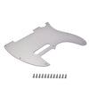 1ply Anti-scratch Pickguard Scratch Plate with Screws for Fender Tele Silver