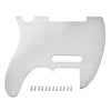 1ply Anti-scratch Pickguard Scratch Plate with Screws for Fender Tele Silver