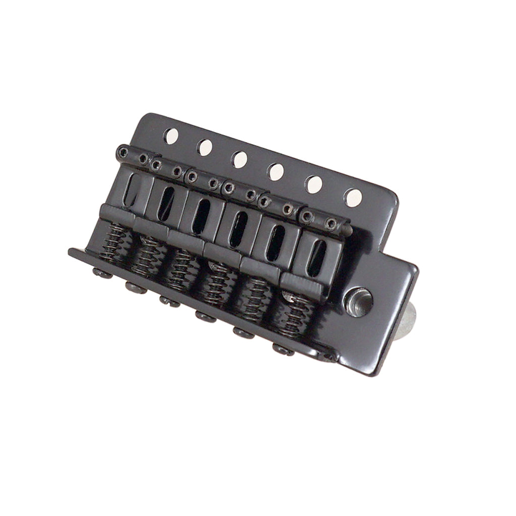 6 String Flat Saddle Tremolo Bridge System for FD ST Electric Guitar  Black