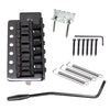 6 String Flat Saddle Tremolo Bridge System for FD ST Electric Guitar  Black