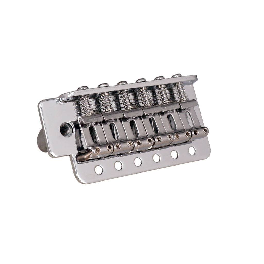 6 String Flat Saddle Tremolo Bridge System for FD ST Electric Guitar  Silver