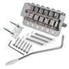 6 String Flat Saddle Tremolo Bridge System for FD ST Electric Guitar  Silver