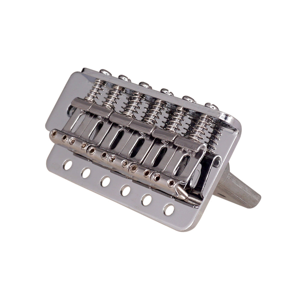 6 String Flat Saddle Tremolo Bridge System for FD ST Electric Guitar  Silver