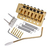 6 String Flat Saddle Tremolo Bridge System for FD ST Electric Guitar  Gold