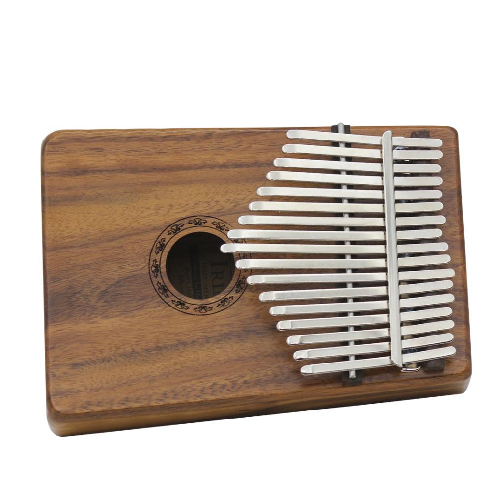 1 Set 17 Key Kalimba Mbira Finger Percussion Thumb Piano Wood Color