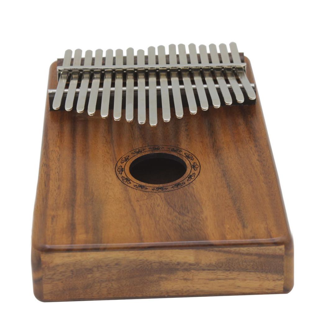 1 Set 17 Key Kalimba Mbira Finger Percussion Thumb Piano Wood Color