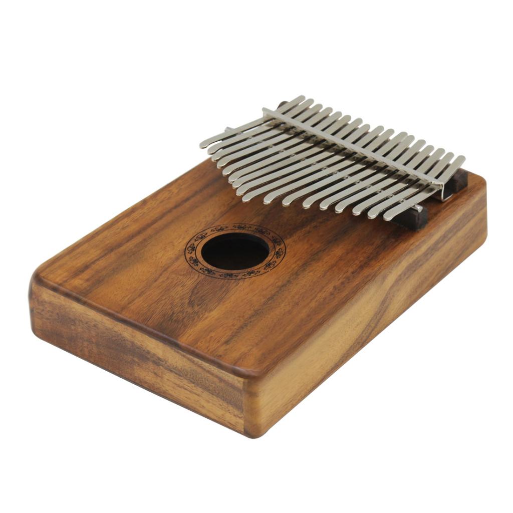 1 Set 17 Key Kalimba Mbira Finger Percussion Thumb Piano Wood Color