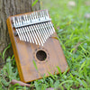 1 Set 17 Key Kalimba Mbira Finger Percussion Thumb Piano Wood Color