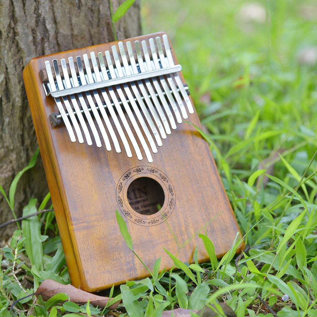 1 Set 17 Key Kalimba Mbira Finger Percussion Thumb Piano Wood Color