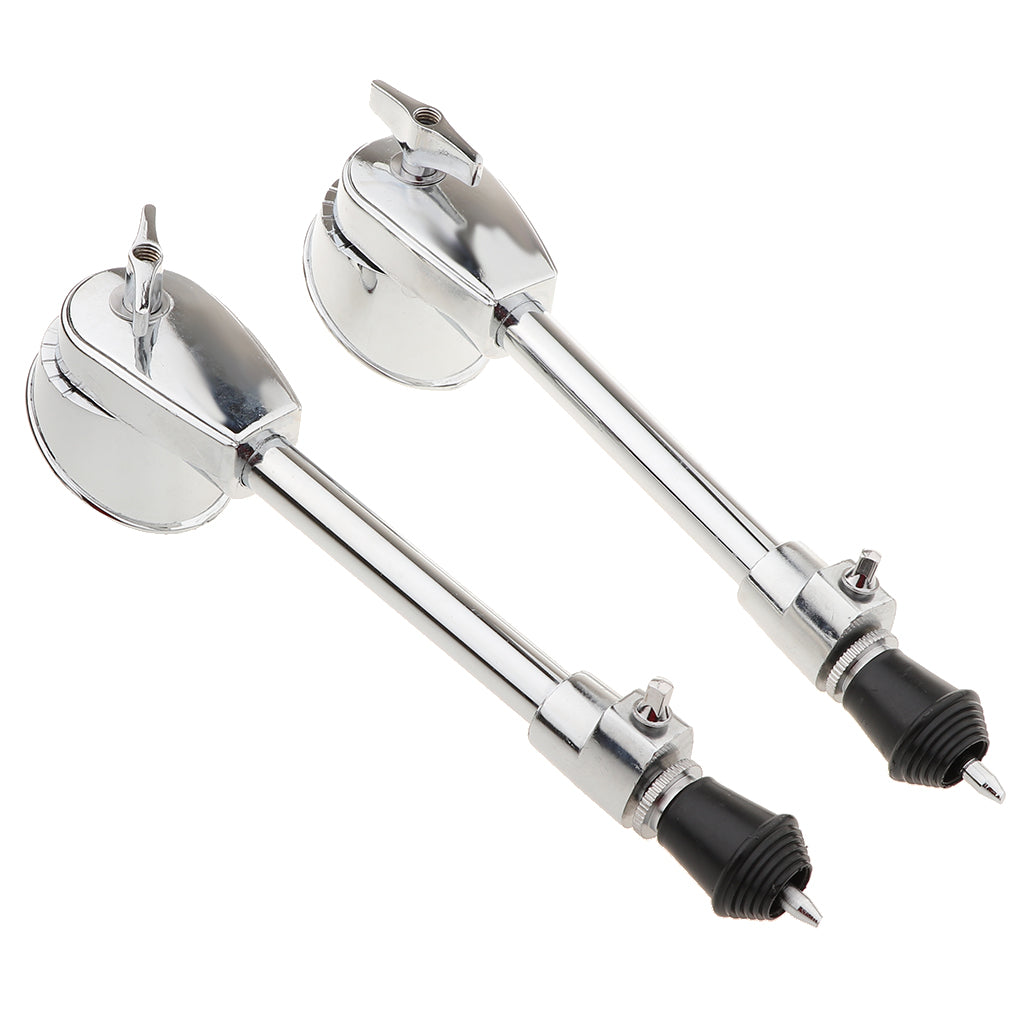 2Pieces Durable Metal Chrome Drum Holder for Musical Instrument Parts