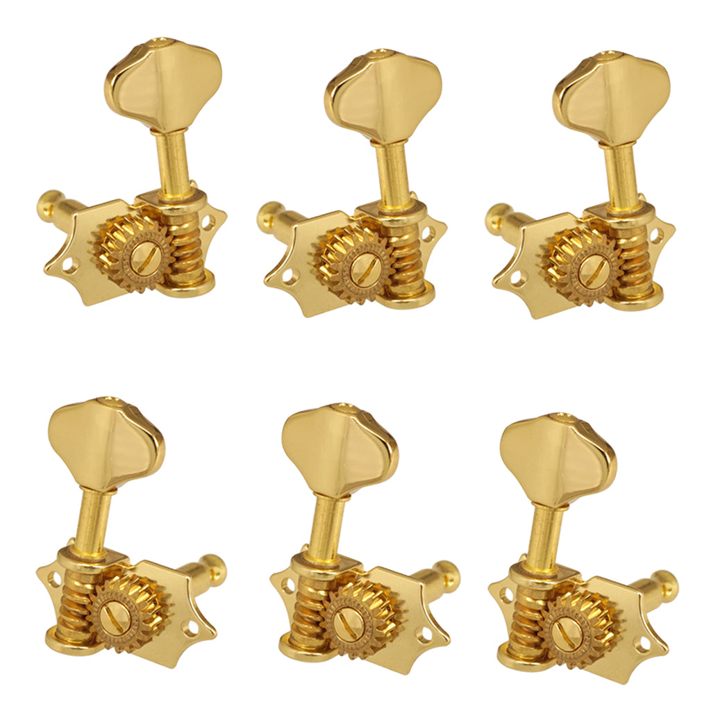 3L 3R Open Tuning Pegs Key Tuners Machine Heads Electric Guitar Parts Gold