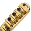 1 Set Roller Saddle Locking Bridge with Studs for Les Paul LP Guitar Gold