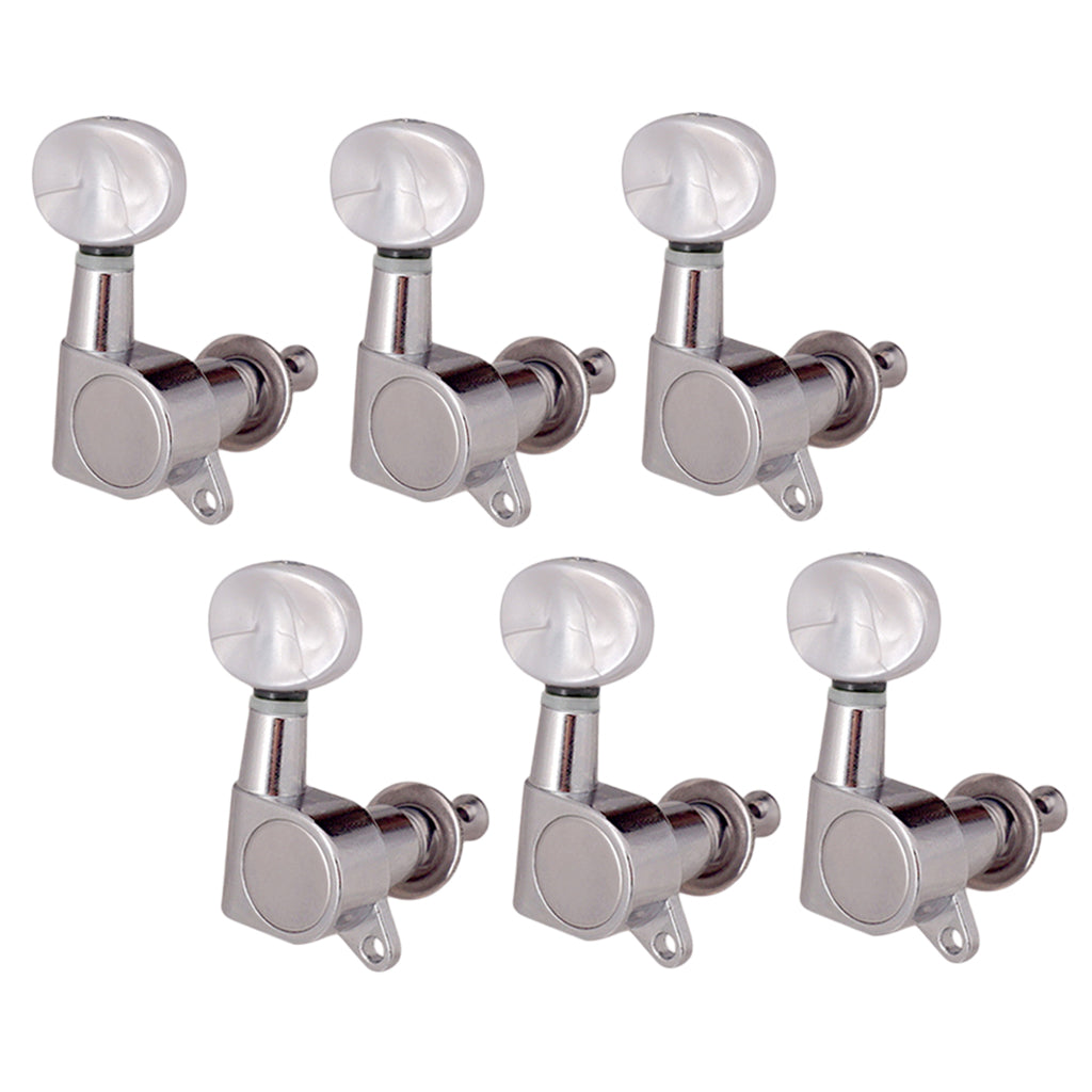 6pcs 6R Sealed Gear Guitar Tuning Pegs Tuners for Acoustic Electric Guitar