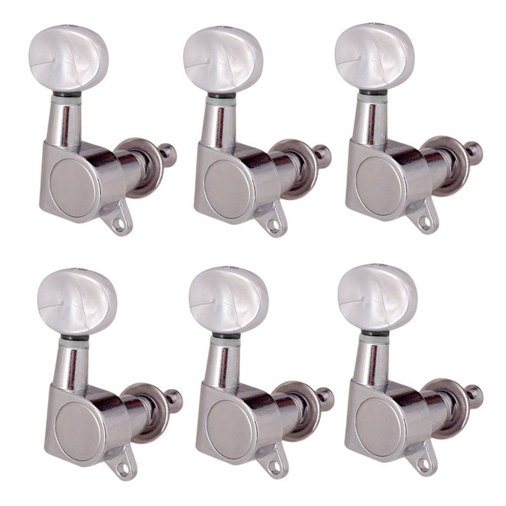 6pcs 6R Sealed Gear Guitar Tuning Pegs Tuners for Acoustic Electric Guitar