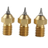 3D Printer Parts 0.2/0.3/0.5mm Brass Extruder Hotend Nozzle With Nozzles