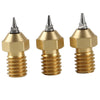 3D Printer Parts 0.2/0.3/0.5mm Brass Extruder Hotend Nozzle With Nozzles