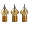 3D Printer Parts 0.2/0.3/0.5mm Brass Extruder Hotend Nozzle With Nozzles