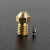 3D Printer Parts 0.2/0.3/0.5mm Brass Extruder Hotend Nozzle With Nozzles