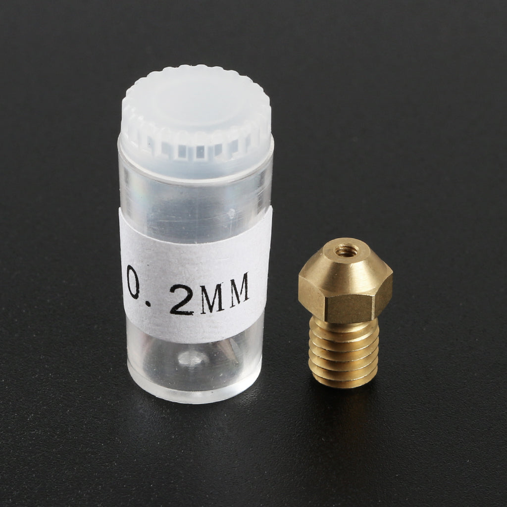 3D Printer Parts 0.2/0.3/0.5mm Brass Extruder Hotend Nozzle With Nozzles